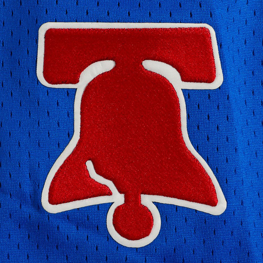 Pro Standard Men's Philadelphia 76ers Blue Classic Mesh Button Down Shirt product image