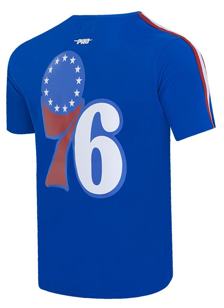 Pro Standard Men's Philadelphia 76ers Blue Classic Striped Short Sleeve T-Shirt product image