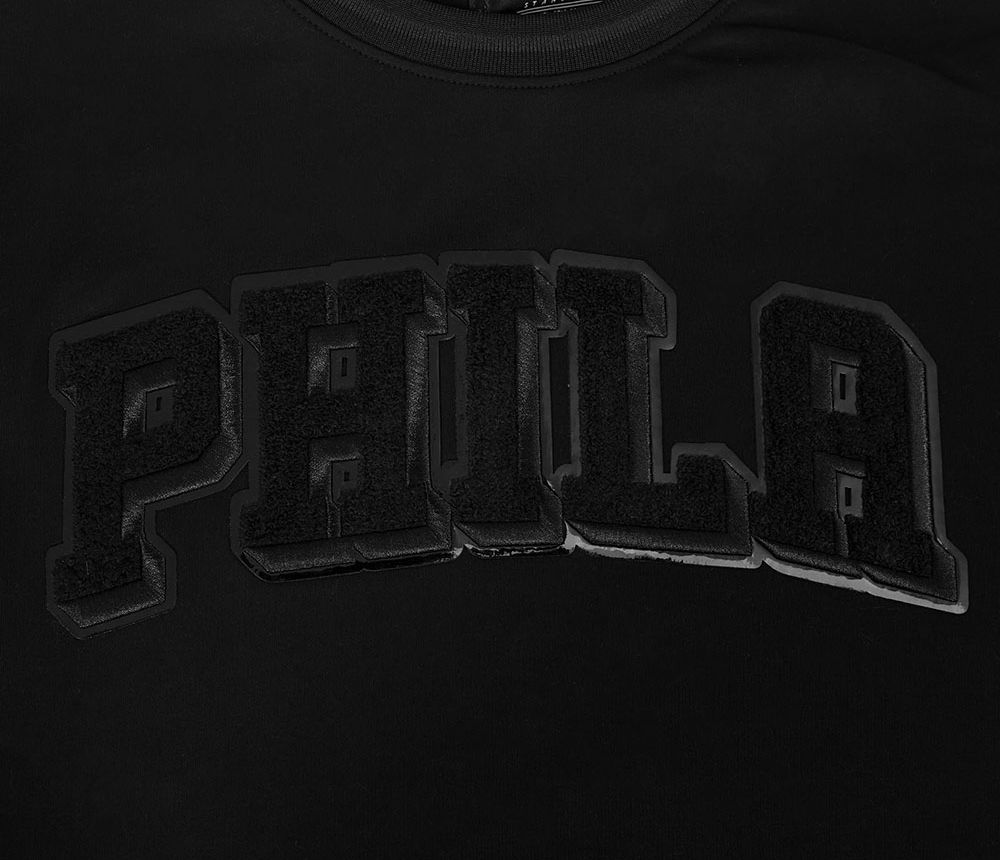 Pro Standard Men's Philadelphia 76ers Triple Black Classic Short Sleeve T-Shirt product image