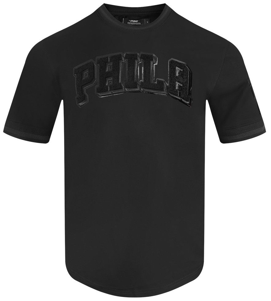 Pro Standard Men's Philadelphia 76ers Triple Black Classic Short Sleeve T-Shirt product image