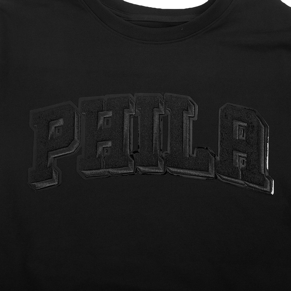 Pro Standard Men's Philadelphia 76ersTriple Black Classic Short Sleeve T-Shirt product image