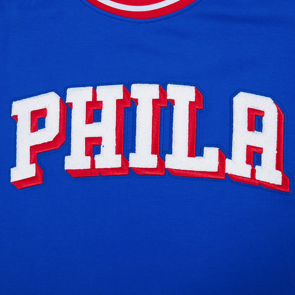 Pro Standard Men's Philadelphia 76ers Blue Classic Chenille T-Shirt product image