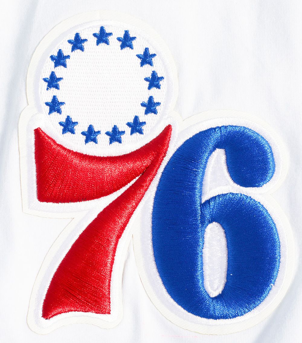 Pro Standard Men's Philadelphia 76ers White Classic Chenille T-Shirt product image