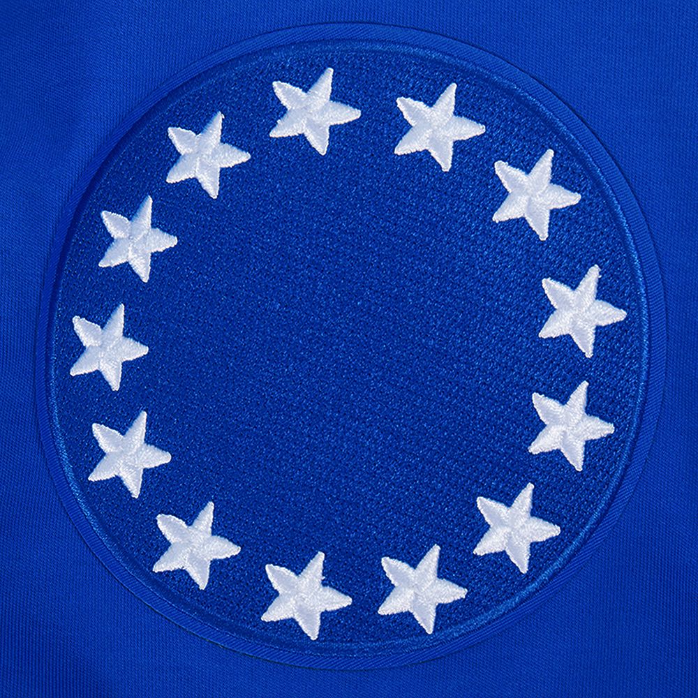 Pro Standard Men's Philadelphia 76ers Blue Classic Chenille Short Sleeve Pullover Hoodie product image
