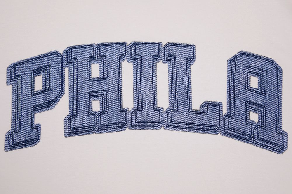 Pro Standard Men's Philadelphia 76ers Linen Varsity Blues Short Sleeve T-Shirt product image