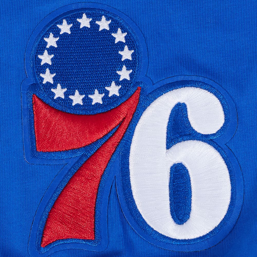 Pro Standard Men's Philadelphia 76ers Royal Wingspan Drop Shoulder Long Sleeve T-Shirt product image