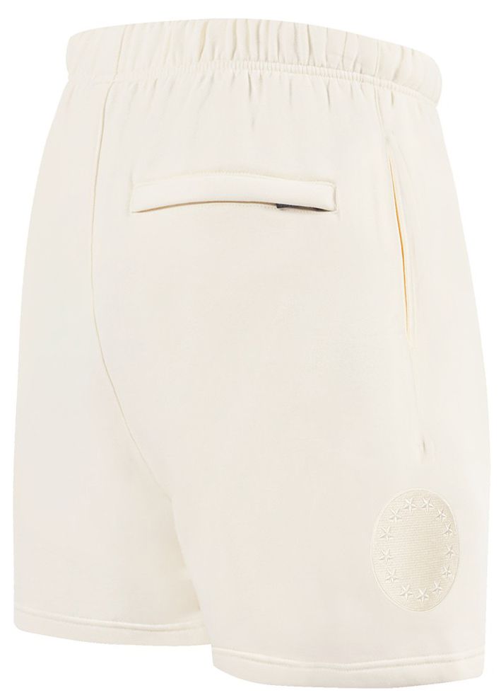 Pro Standard Men's Philadelphia 76ers Off White Neutral Fleece Shorts product image