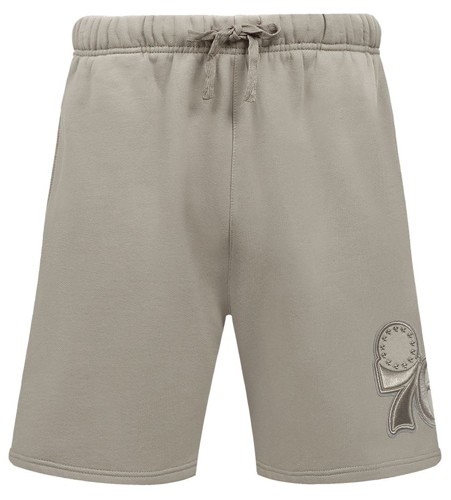 Pro Standard Men's Philadelphia 76ers Taupe Neutral Fleece Shorts product image