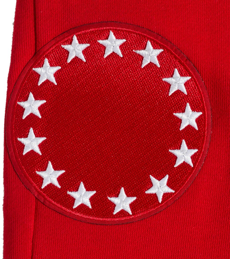 Pro Standard Men's Philadelphia 76ers Red Script Tail Rib Fleece Sweatpants product image