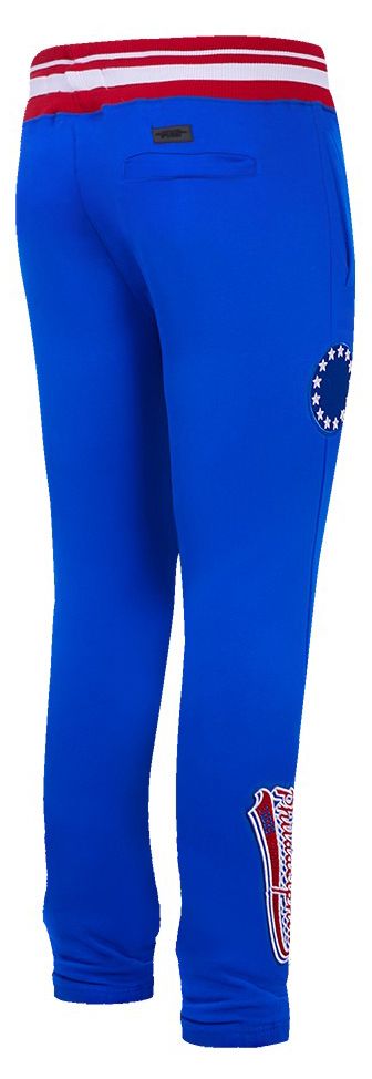 Pro Standard Men's Philadelphia 76ers Blue Script Tail Rib Fleece Sweatpants product image