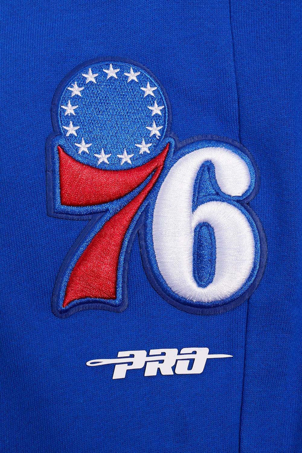 Pro Standard Men's Philadelphia 76ers Blue Script Tail Rib Fleece Sweatpants product image