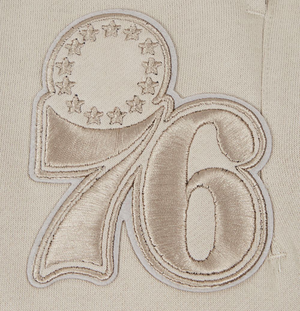 Pro Standard Men's Philadelphia 76ers Taupe Neutral Fleece Sweatpants product image