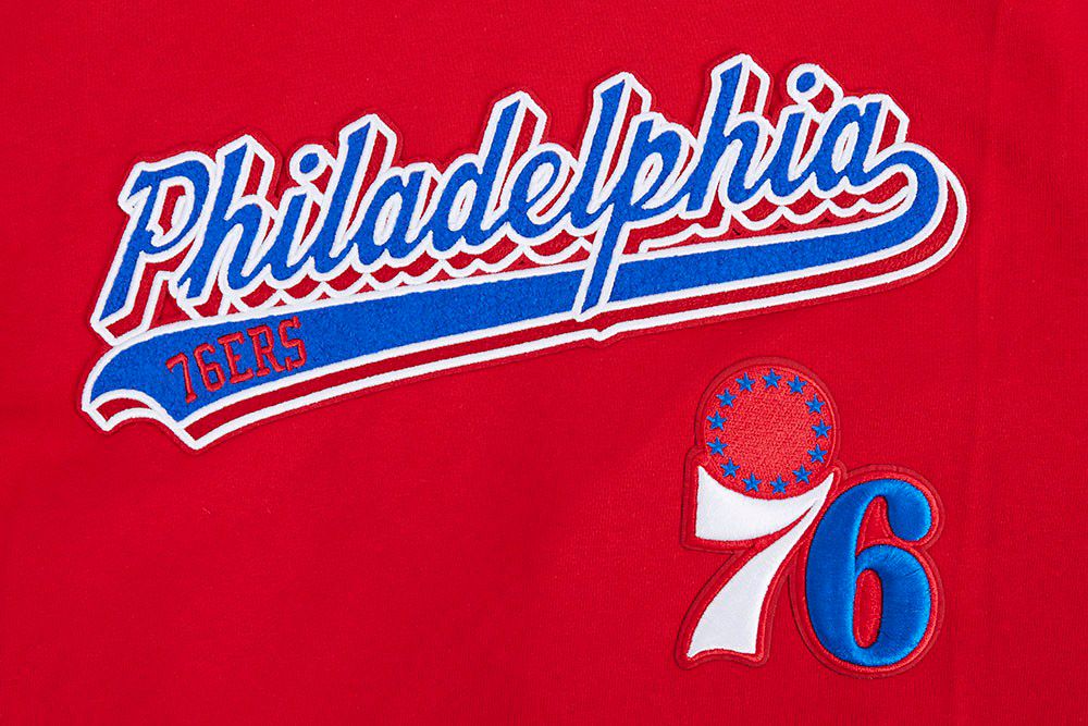 Pro Standard Men's Philadelphia 76ers Red Classic Rib Hoodie product image