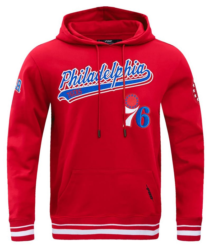 Pro Standard Men's Philadelphia 76ers Red Classic Rib Hoodie product image