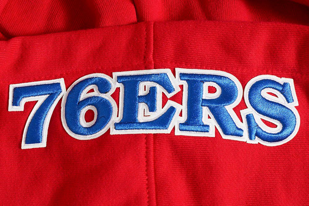 Pro Standard Men's Philadelphia 76ers Red Old English Fleece Hoodie product image
