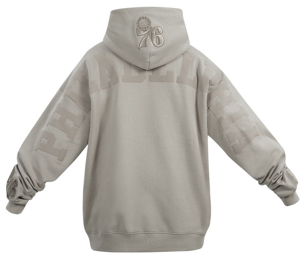 Pro Standard Men's Philadelphia 76ers Taupe Wing Span Drop Fleece Hoodie product image