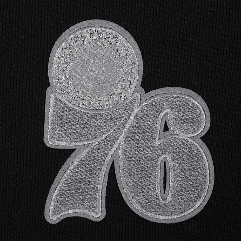 Pro Standard Men's Philadelphia 76ers Black Reverse French Terry Pullover Hoodie product image