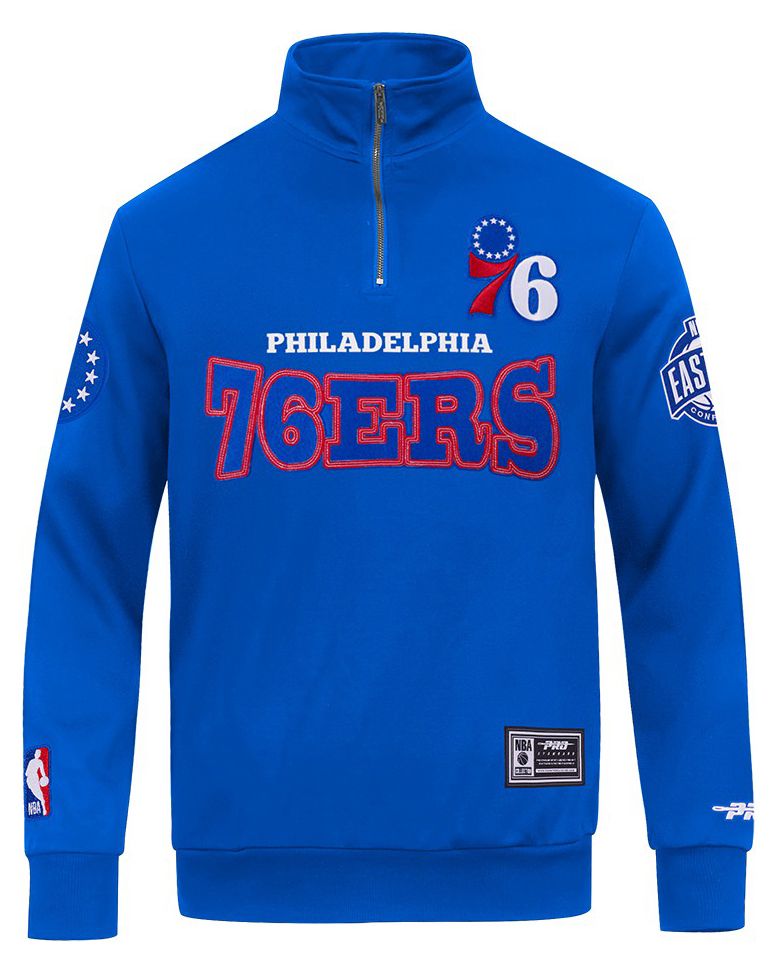 Pro Standard Men's Philadelphia 76ers Day One Fleece 1/4 Zip