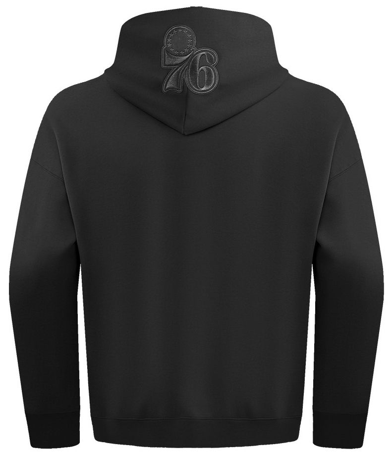 Pro Standard Men's Philadelphia 76ers Black Neutral Drop Fleece Hoodie product image