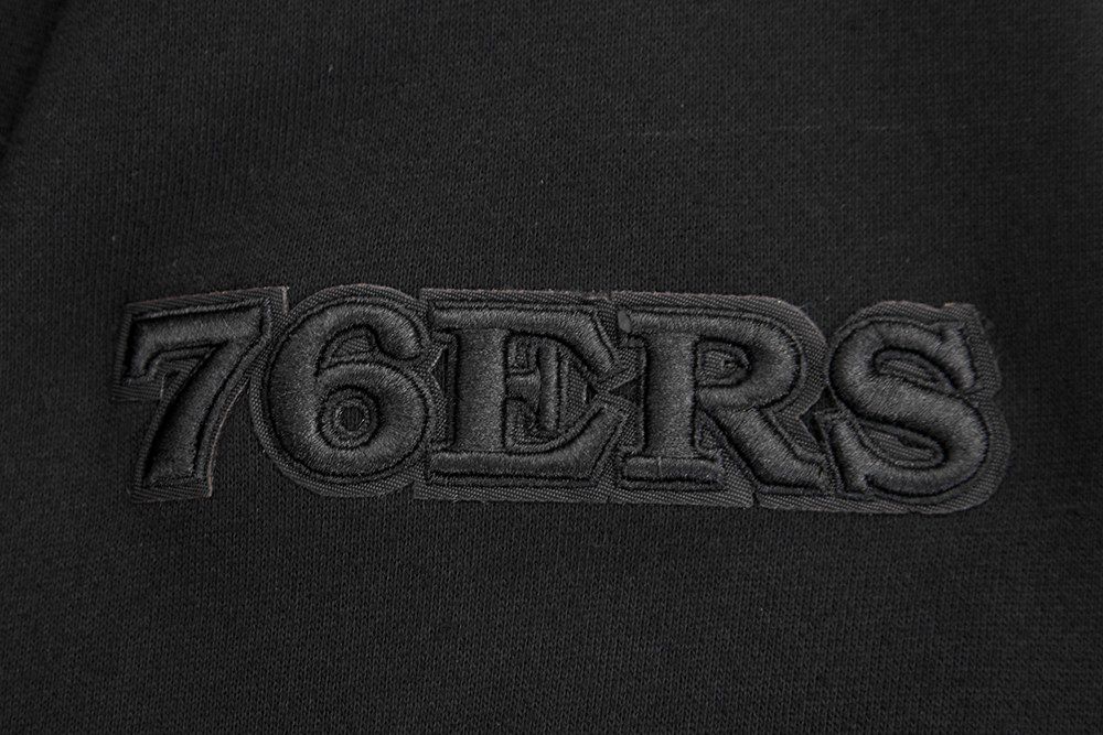 Pro Standard Men's Philadelphia 76ers Black Neutral Drop Fleece Hoodie product image
