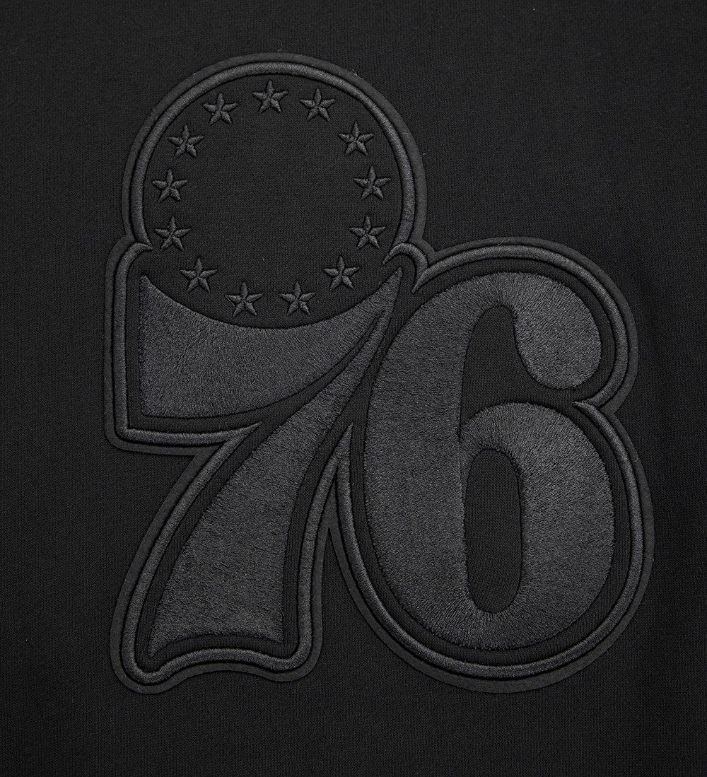 Pro Standard Men's Philadelphia 76ers Black Neutral Drop Fleece Hoodie product image