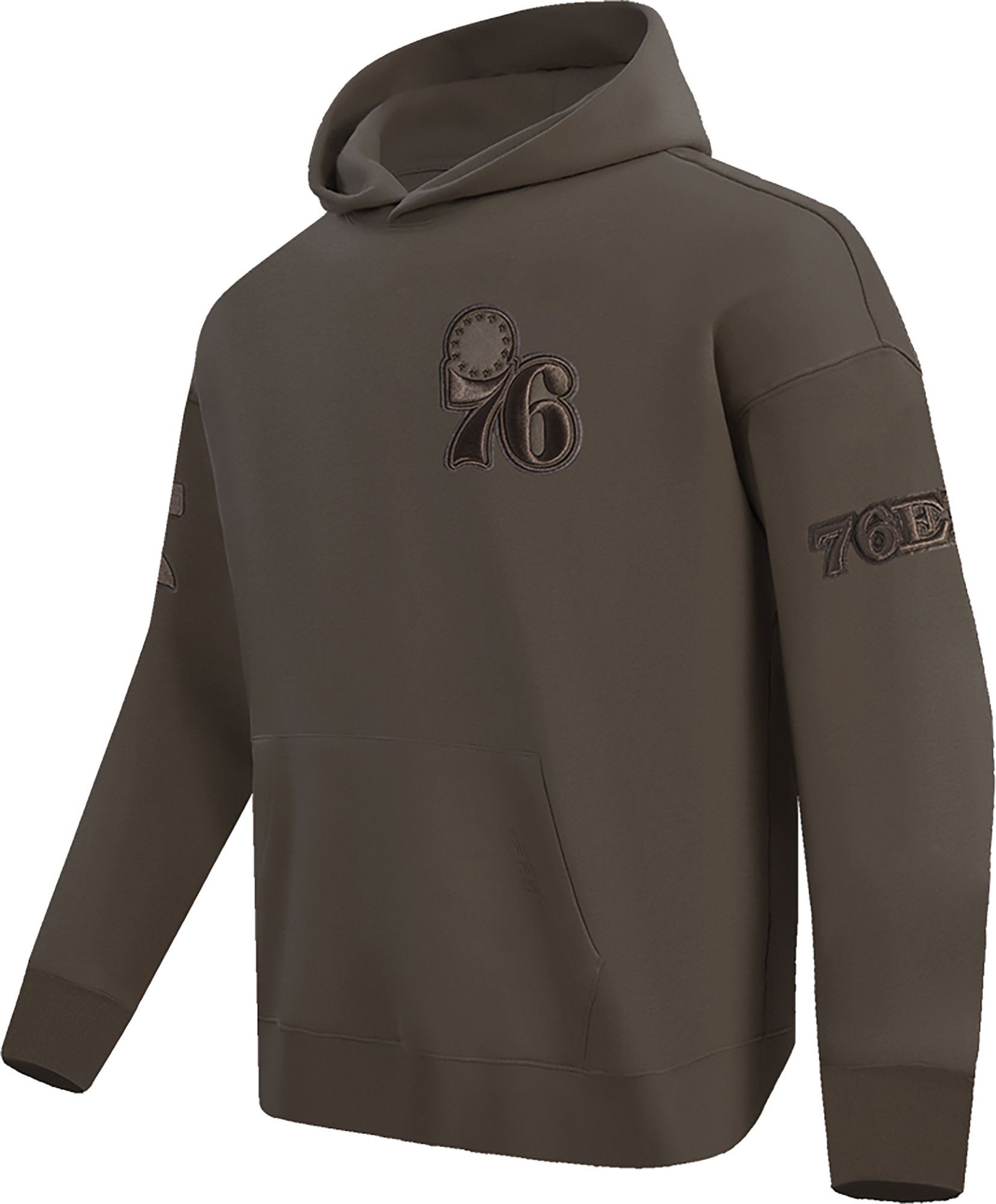 Pro Standard Men's Philadelphia 76ers Taupe Neutral Drop Fleece Hoodie product image