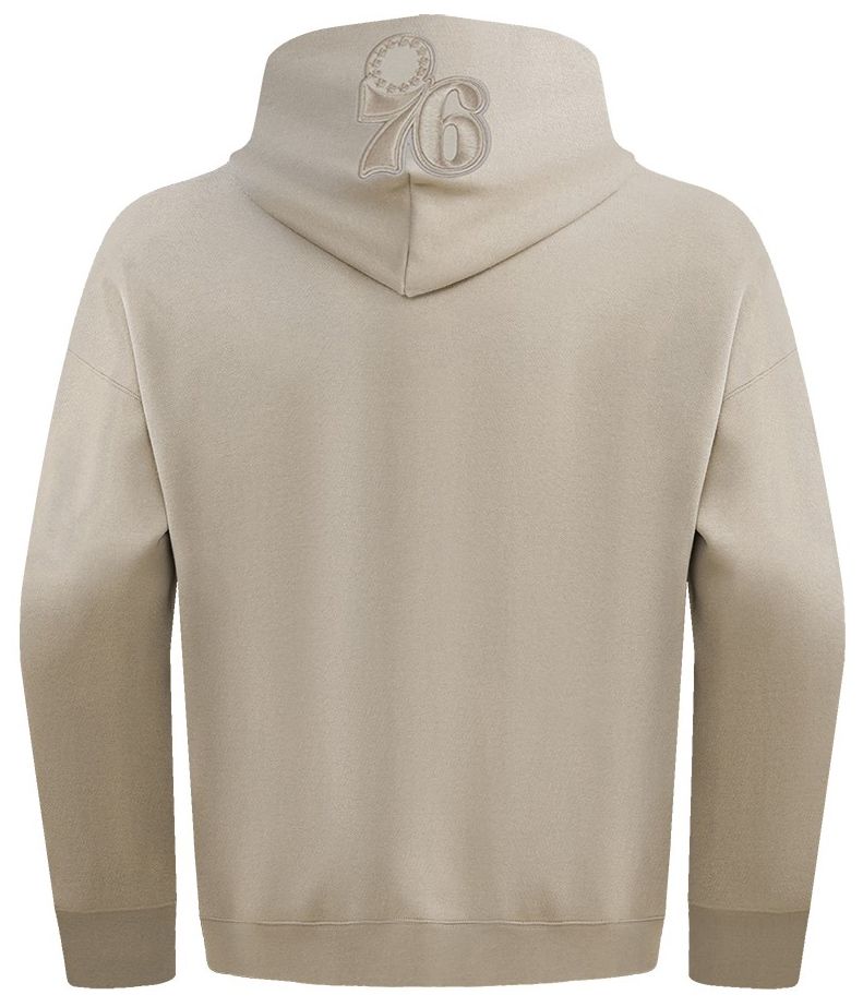 Pro Standard Men's Philadelphia 76ers Taupe Neutral Drop Fleece Hoodie product image