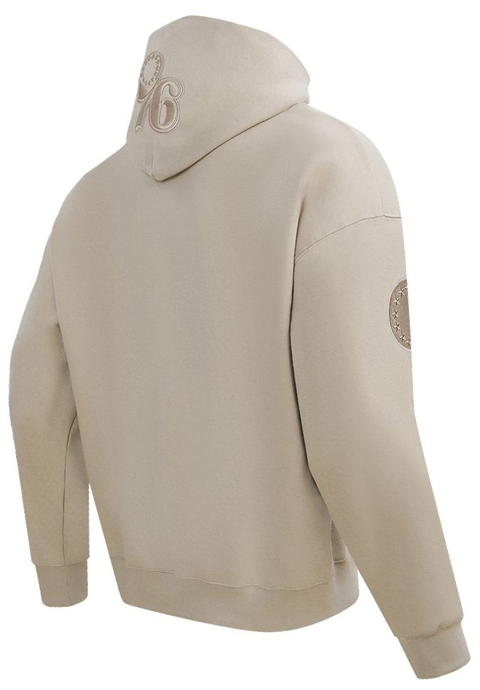 Pro Standard Men's Philadelphia 76ers Taupe Neutral Drop Fleece Hoodie product image