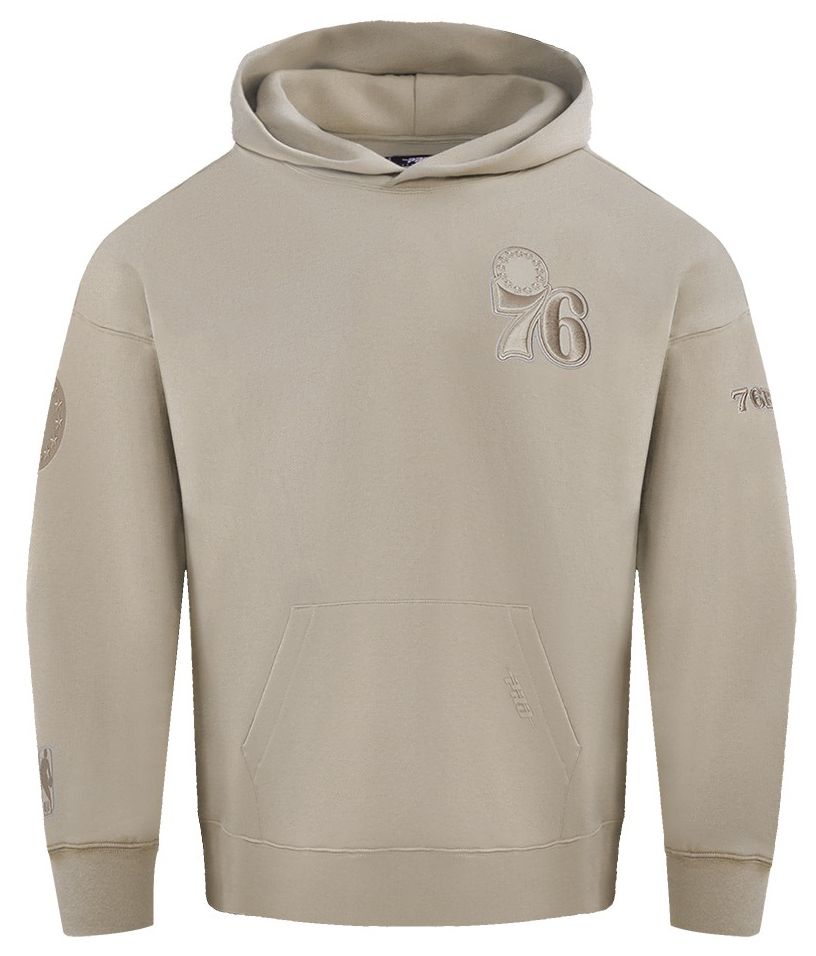 Pro Standard Men's Philadelphia 76ers Taupe Neutral Drop Fleece Hoodie product image