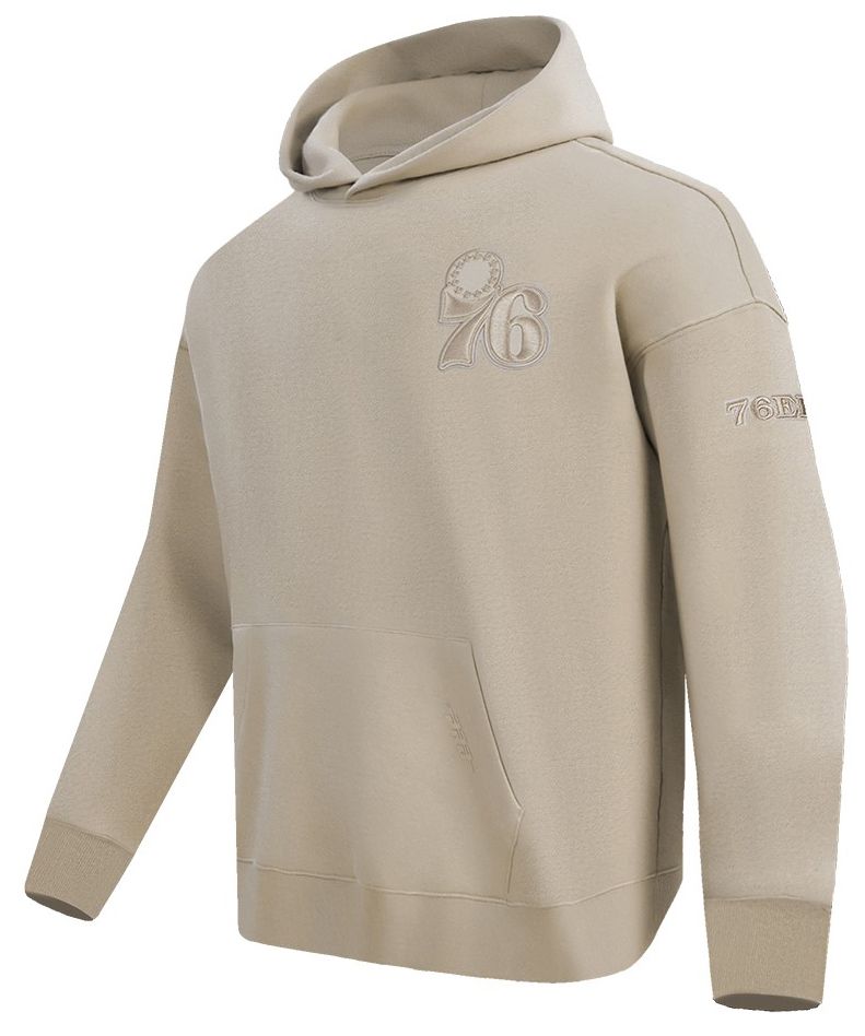 Pro Standard Men's Philadelphia 76ers Taupe Neutral Drop Fleece Hoodie product image