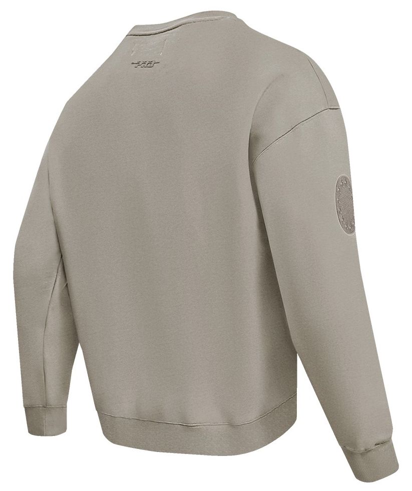 Pro Standard Men's Philadelphia 76ers Taupe Neutral Drop Fleece Crew Sweatshirt product image