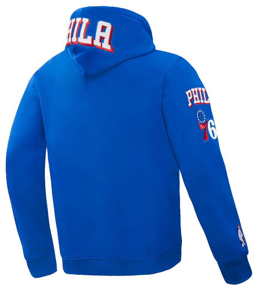 Pro Standard Men's Philadelphia 76ers Blue Classic Chenille Pullover Hoodie product image