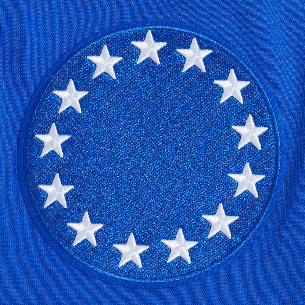 Pro Standard Men's Philadelphia 76ers Blue Classic Chenille Pullover Hoodie product image