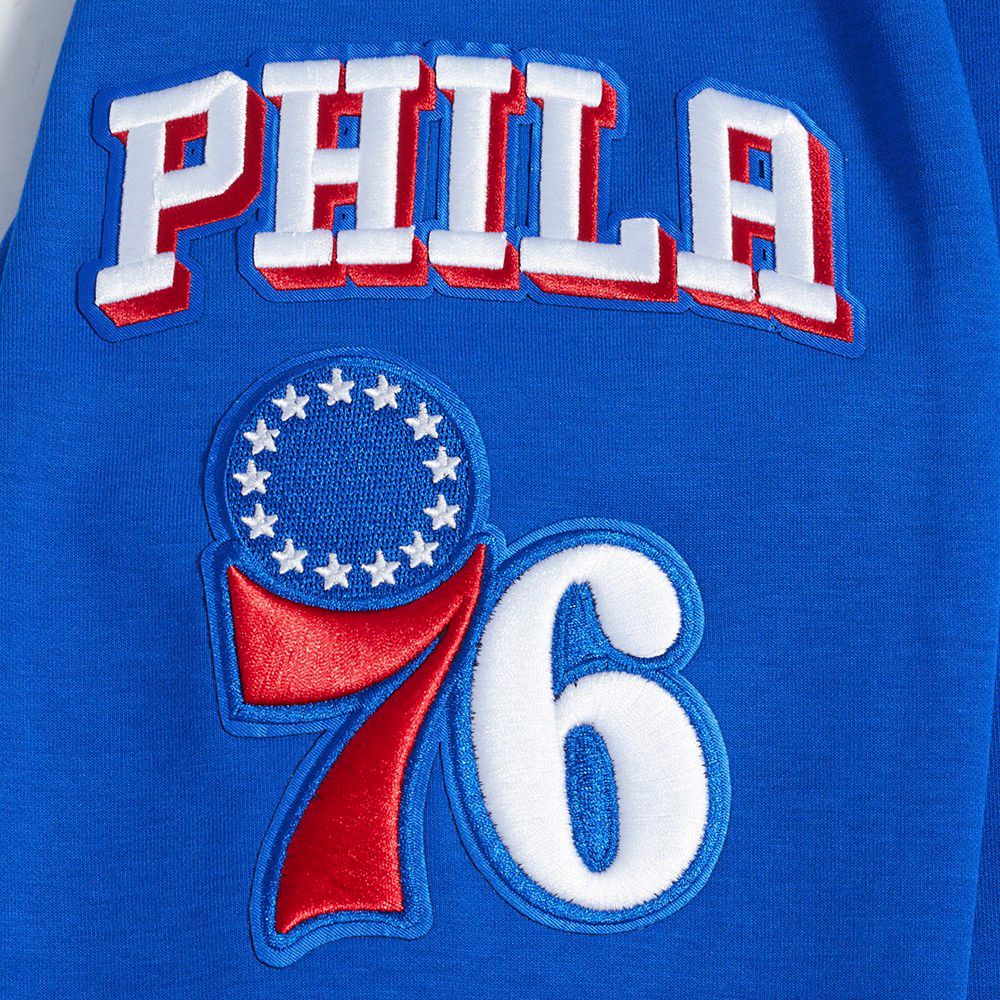 Pro Standard Men's Philadelphia 76ers Blue Classic Chenille Pullover Hoodie product image