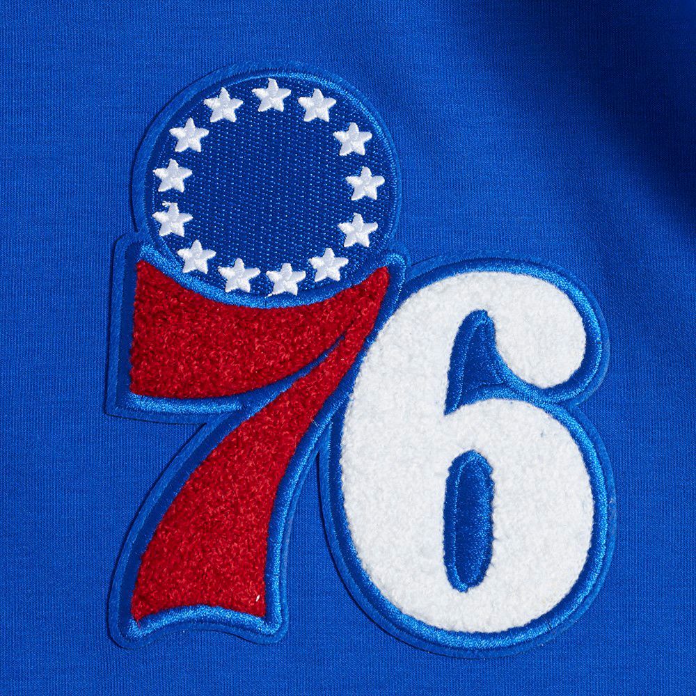 Pro Standard Men's Philadelphia 76ers Blue Classic Chenille Pullover Hoodie product image