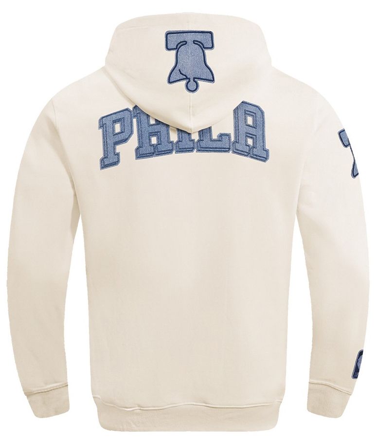 Pro Standard Men's Philadelphia 76ers Linen Varsity Blues Hoodie product image