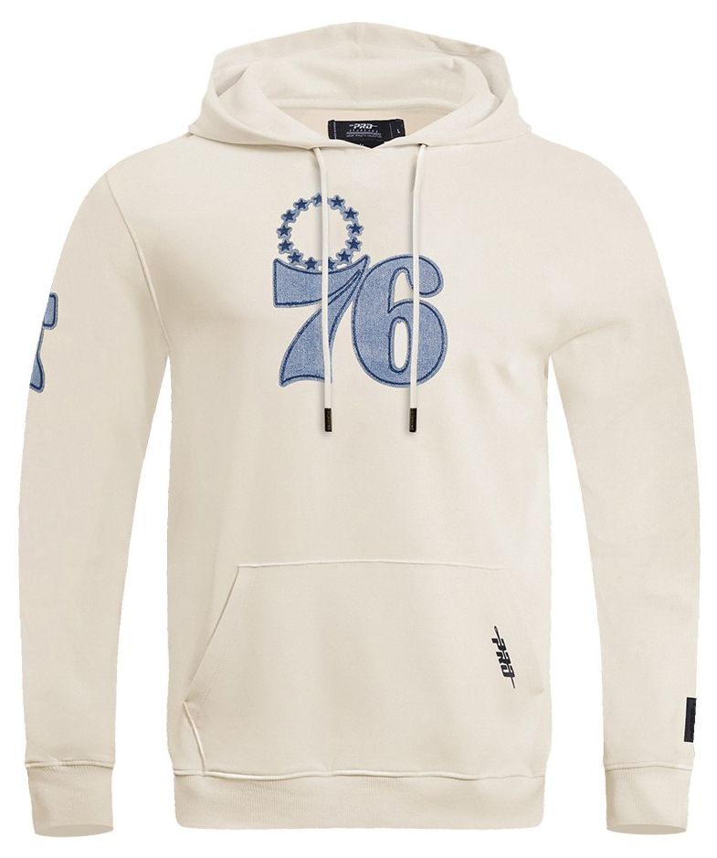 Pro Standard Men's Philadelphia 76ers Linen Varsity Blues Hoodie product image