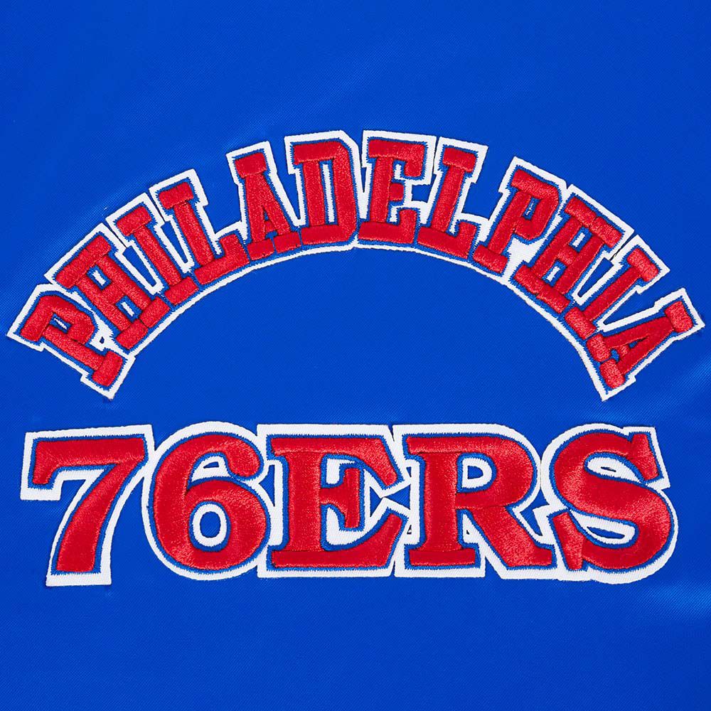 Pro Standard Adult Philadelphia 76ers Blue Sublimated Satin Jacket product image