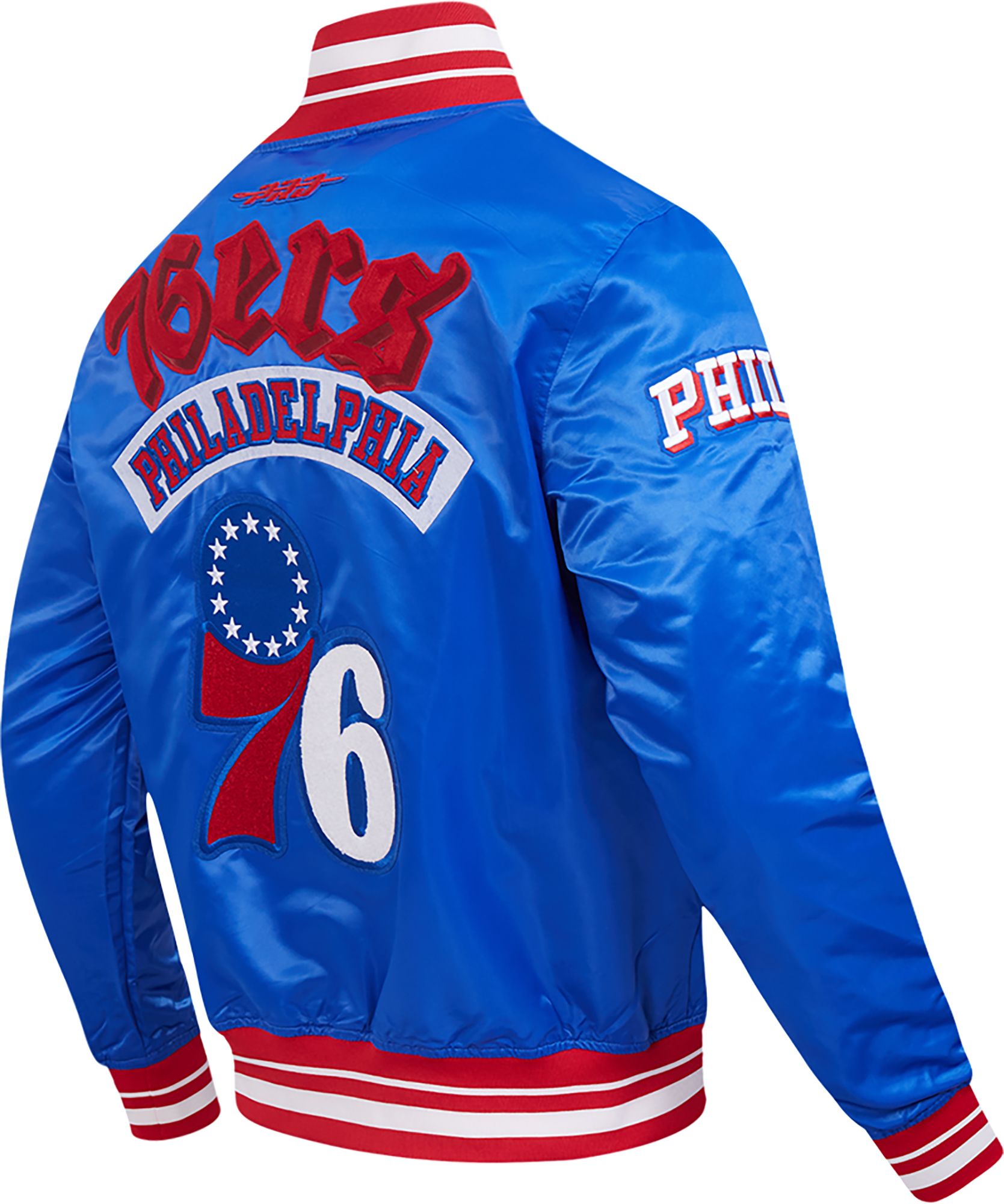 Pro Standard Men's Philadelphia 76ers Blue Best of Satin Jacket product image