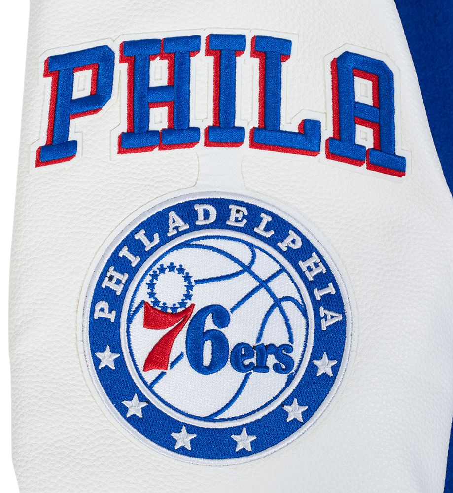Pro Standard Men's Philadelphia 76ers Royal Classic Wool Varsity Jacket product image
