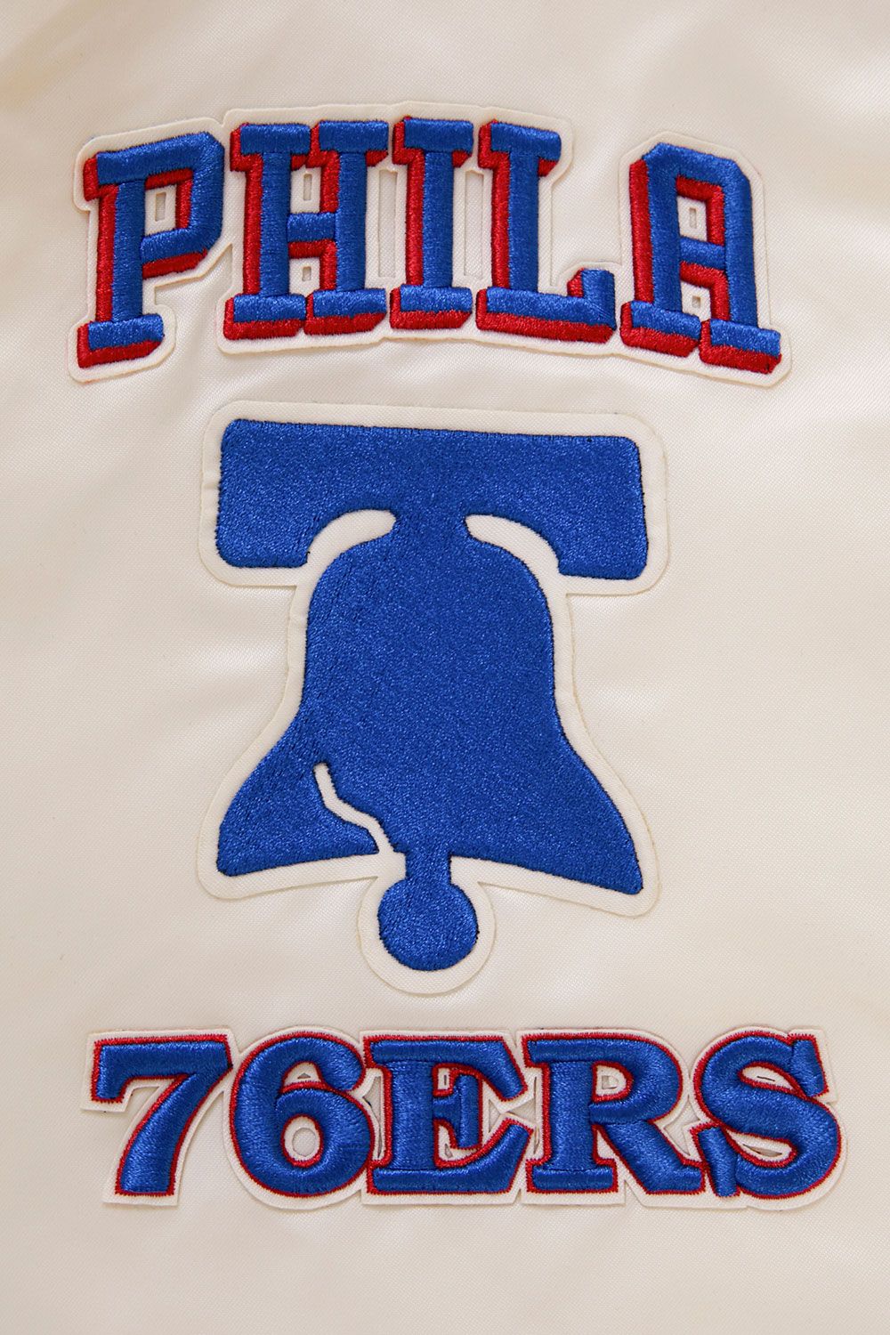 Pro Standard Adult Philadelphia 76ers White Retro Classic Satin Jacket product image