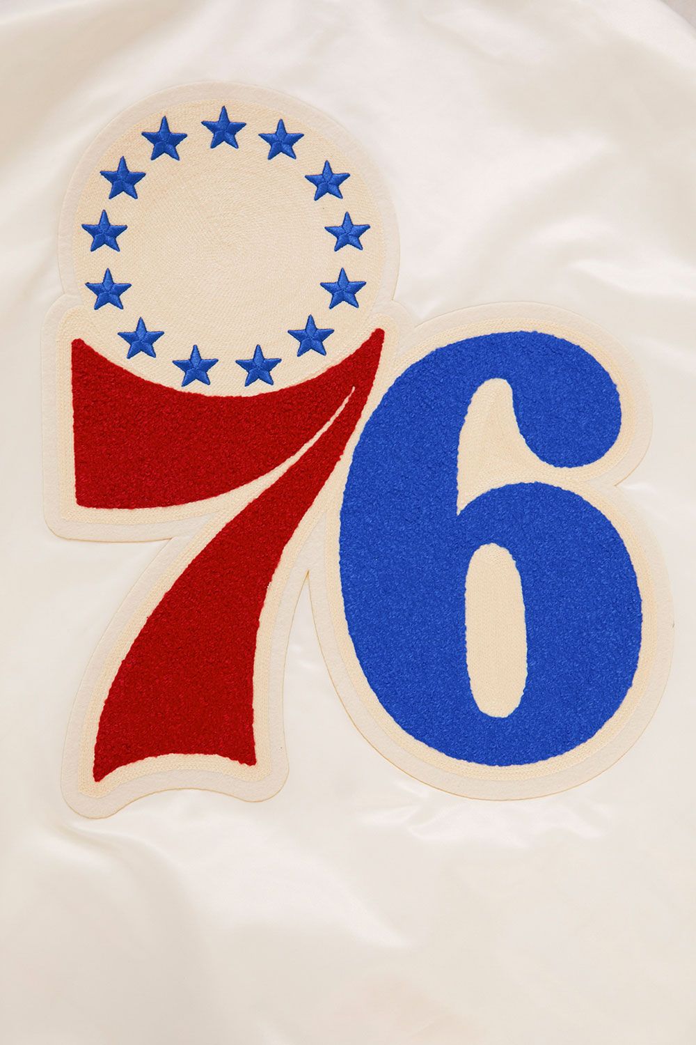 Pro Standard Adult Philadelphia 76ers White Retro Classic Satin Jacket product image