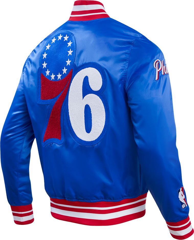 Pro Standard Adult Philadelphia 76ers Blue Retro Classic Satin Jacket product image