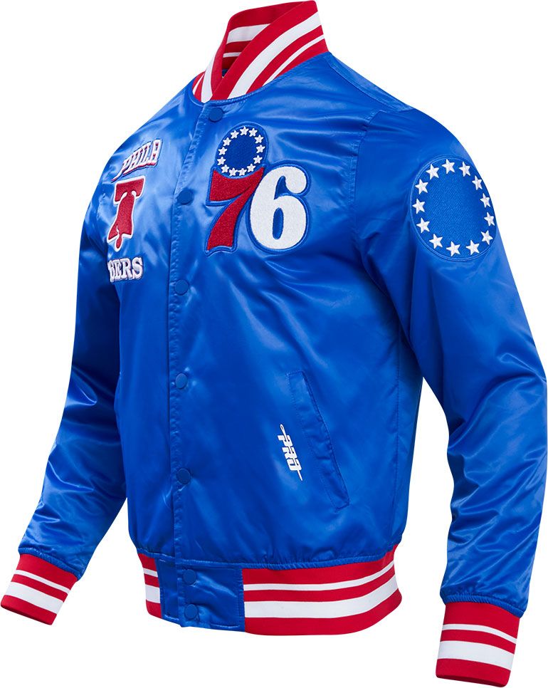 Pro Standard Adult Philadelphia 76ers Blue Retro Classic Satin Jacket product image