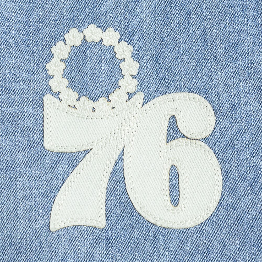 Pro Standard Men's Philadelphia 76ers Denim Varsity Jacket product image