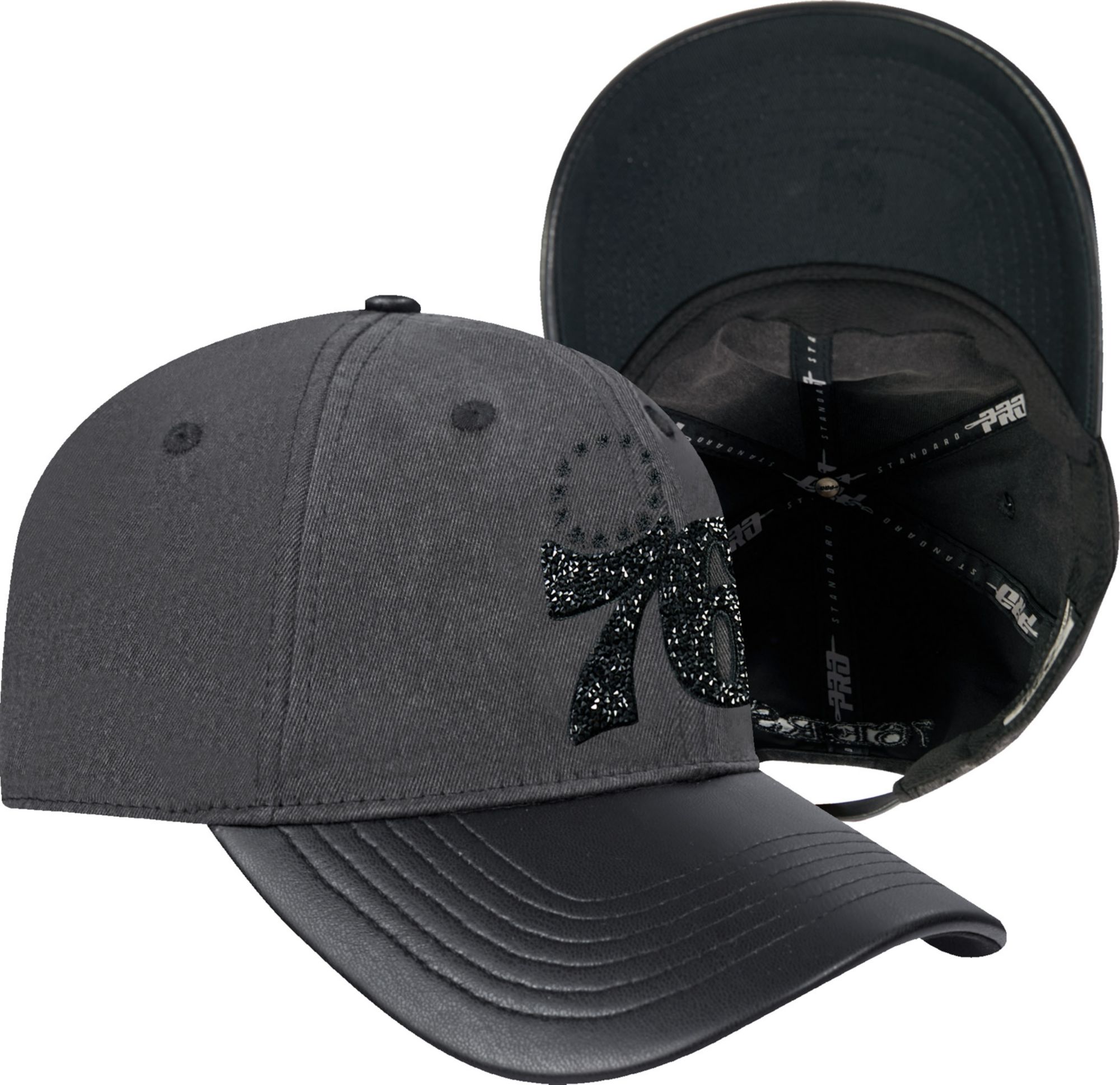 Pro Standard Women's Philadelphia 76ers Black Crystalline Strapback Hat product image