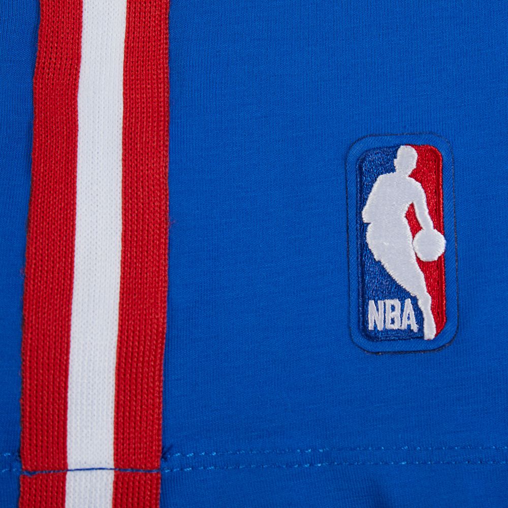 Pro Standard Women's Philadelphia 76ers Blue Mash Up Boxy Cropped T-Shirt product image