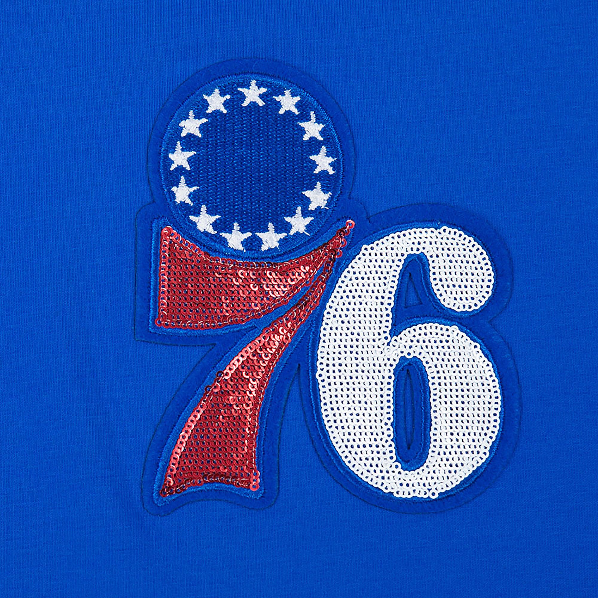 Pro Standard Women's Philadelphia 76ers Blue Game Day Classics Baby Doll T-Shirt product image
