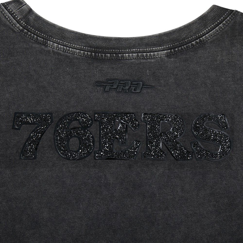 Pro Standard Women's Philadelphia 76ers Black Crystalline Boxy Short Sleeve T-Shirt product image