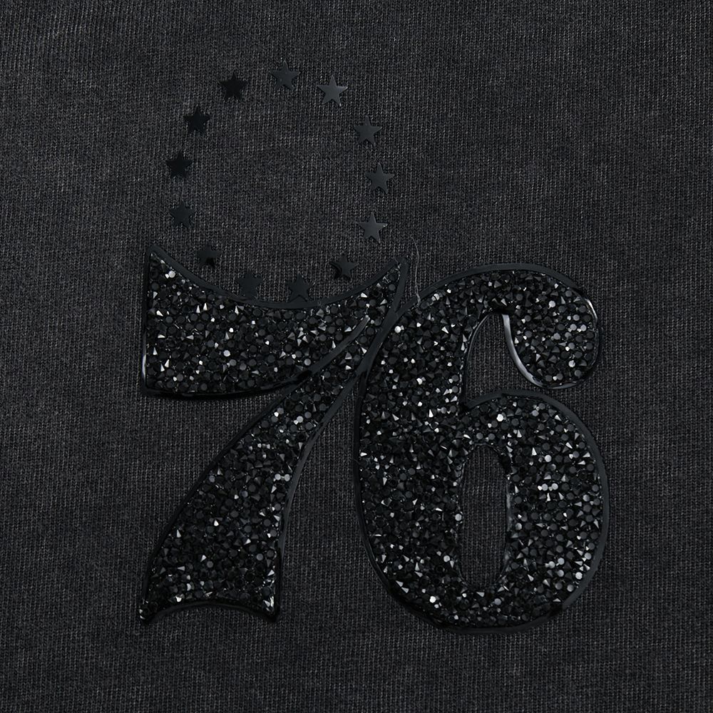 Pro Standard Women's Philadelphia 76ers Black Crystalline Boxy Short Sleeve T-Shirt product image